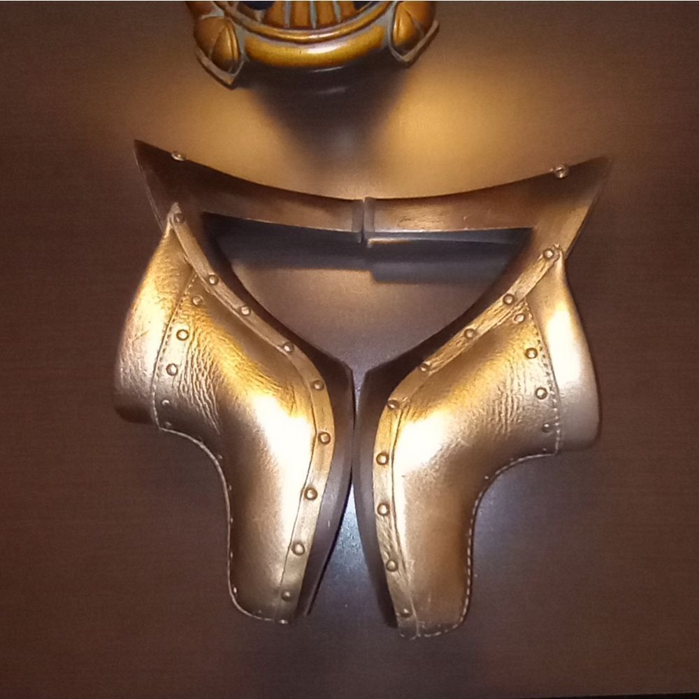 🆕🎉Michael KORS Blingy Gold Metallic Clogs Slides Mules